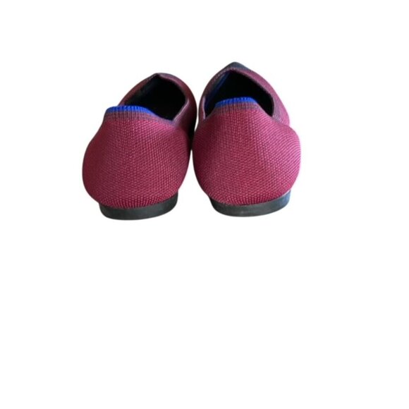 Rothy's Crimson Cap Toe Flats 8 - Picture 3 of 7
